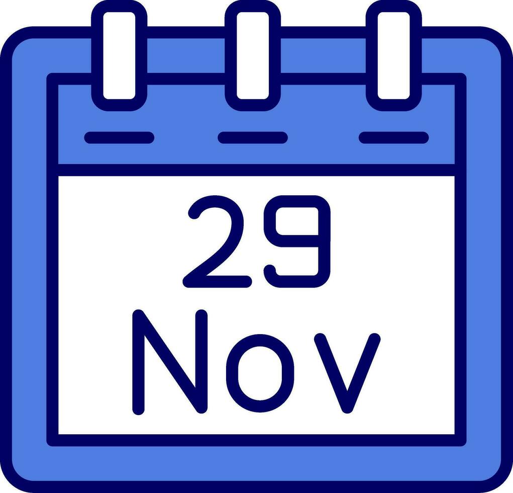 November 29 Vector Icon