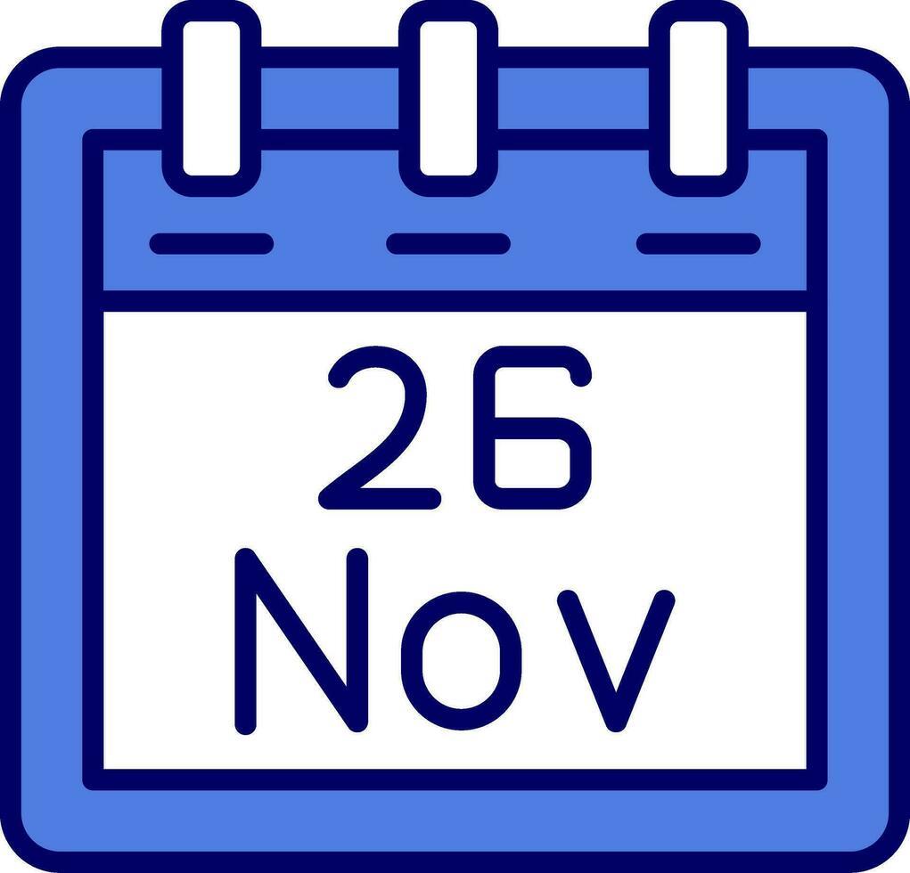 November 26 Vector Icon