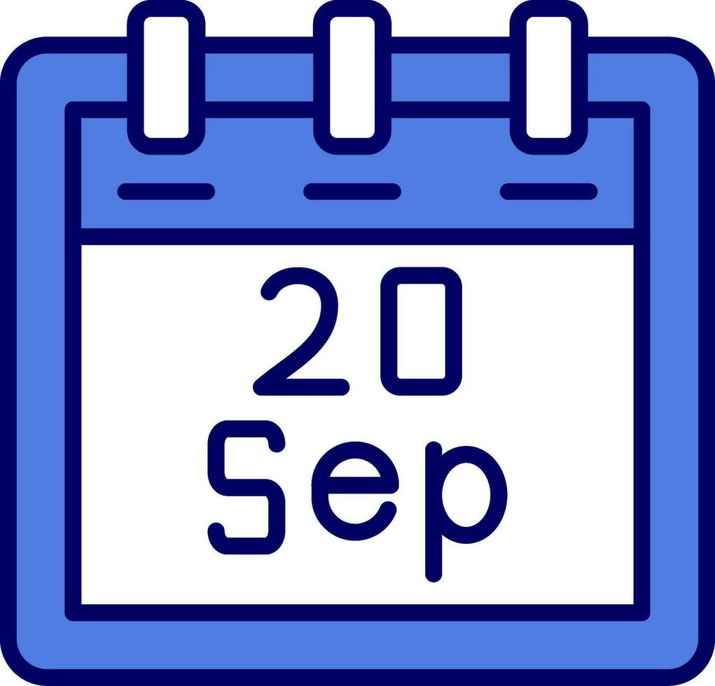 September 20 Vector Icon