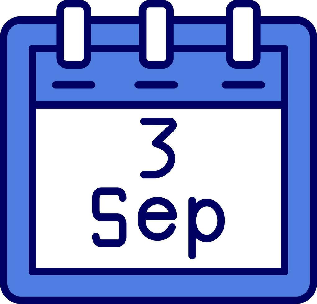 September 3 Vector Icon