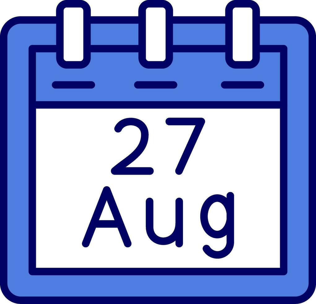 August 27 Vector Icon