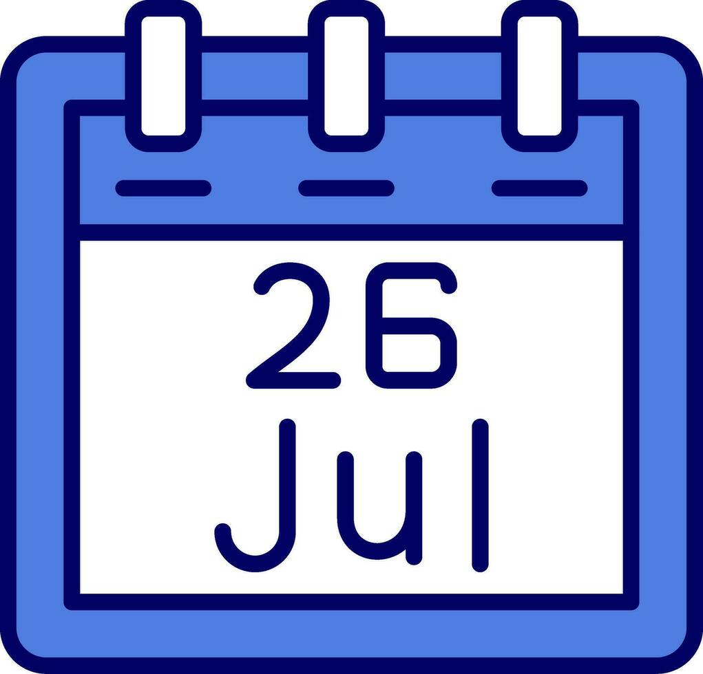 July 26 Vector Icon