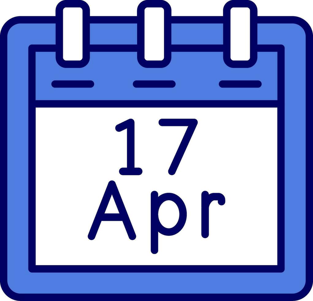 April 17 Vector Icon