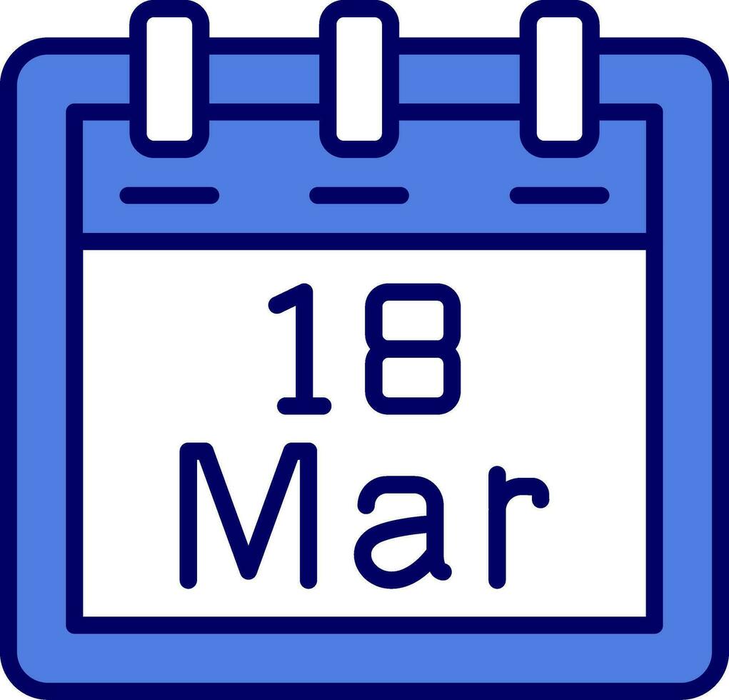 March 18 Vector Icon