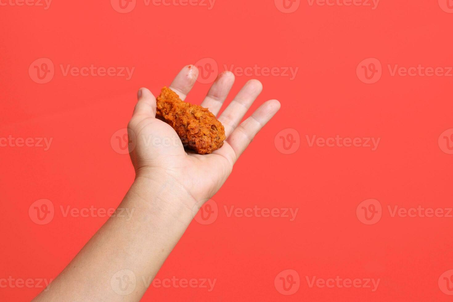 Hand Holding Food photo