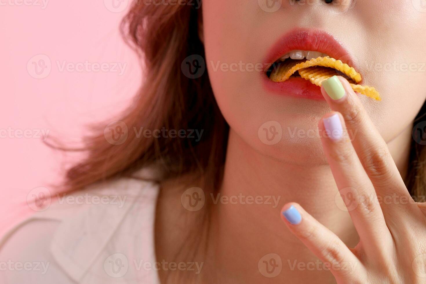 Eating Potato Chips photo