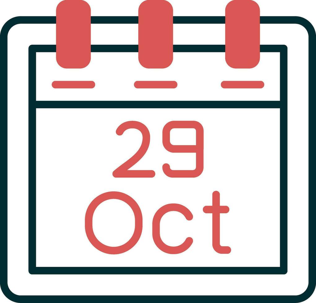 October 29 Vector Icon