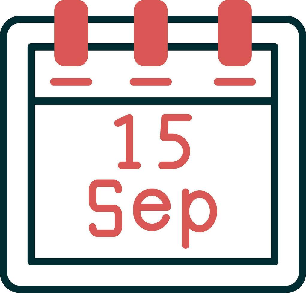 September 15 Vector Icon