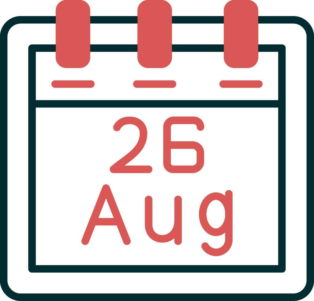 August 26 Vector Icon