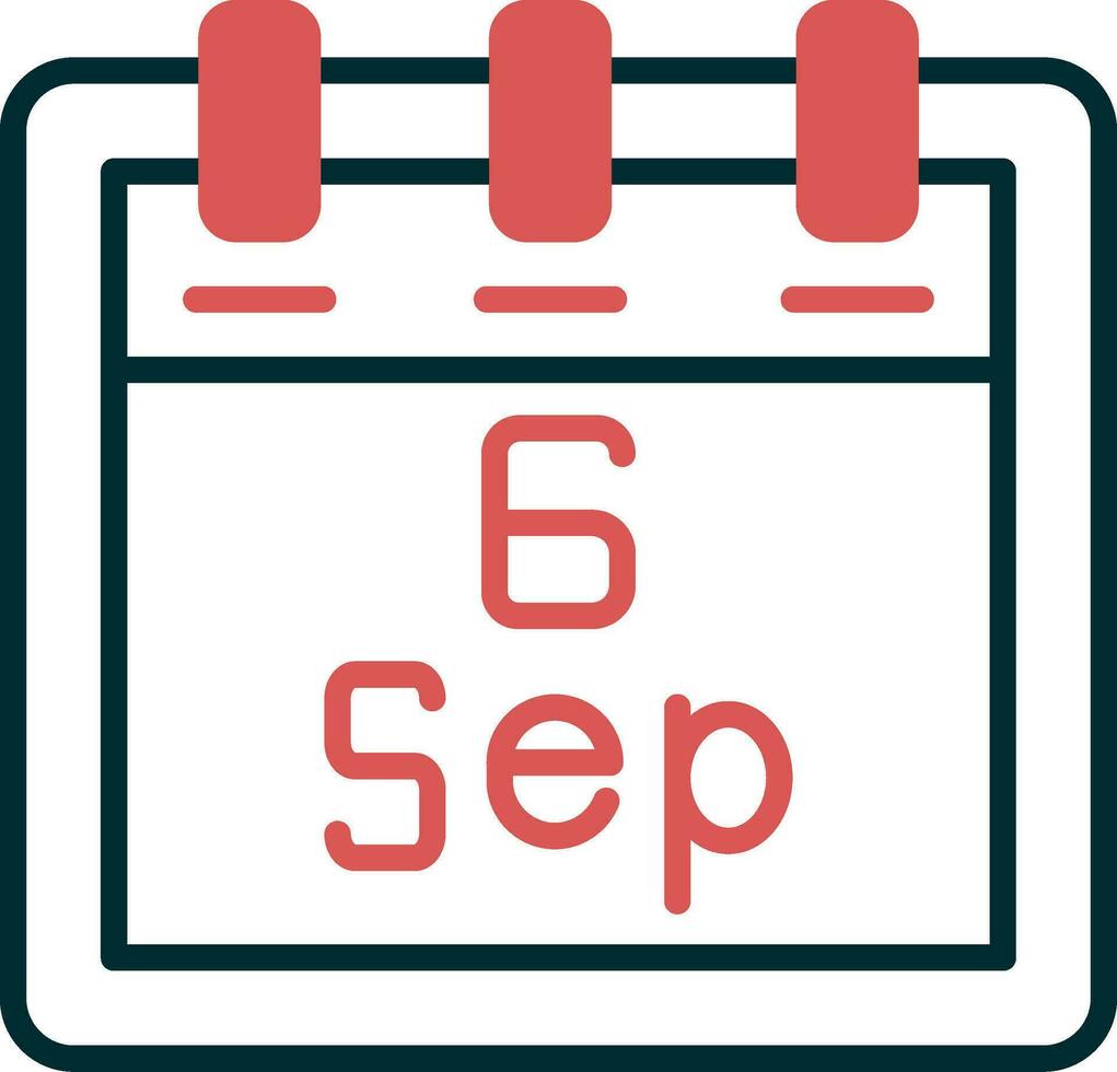 September 6 Vector Icon