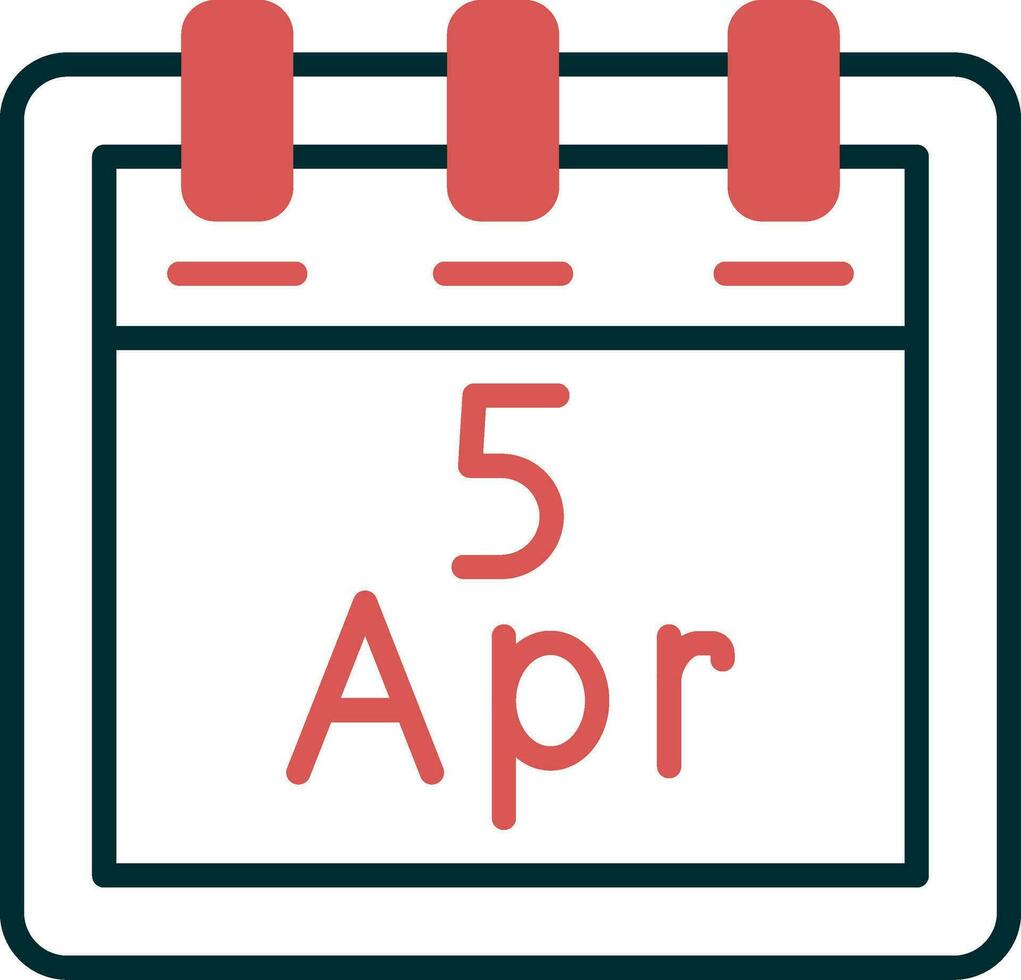 April 5 Vector Icon