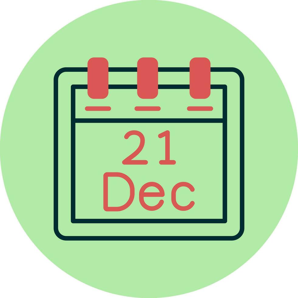 December 21 Vector Icon