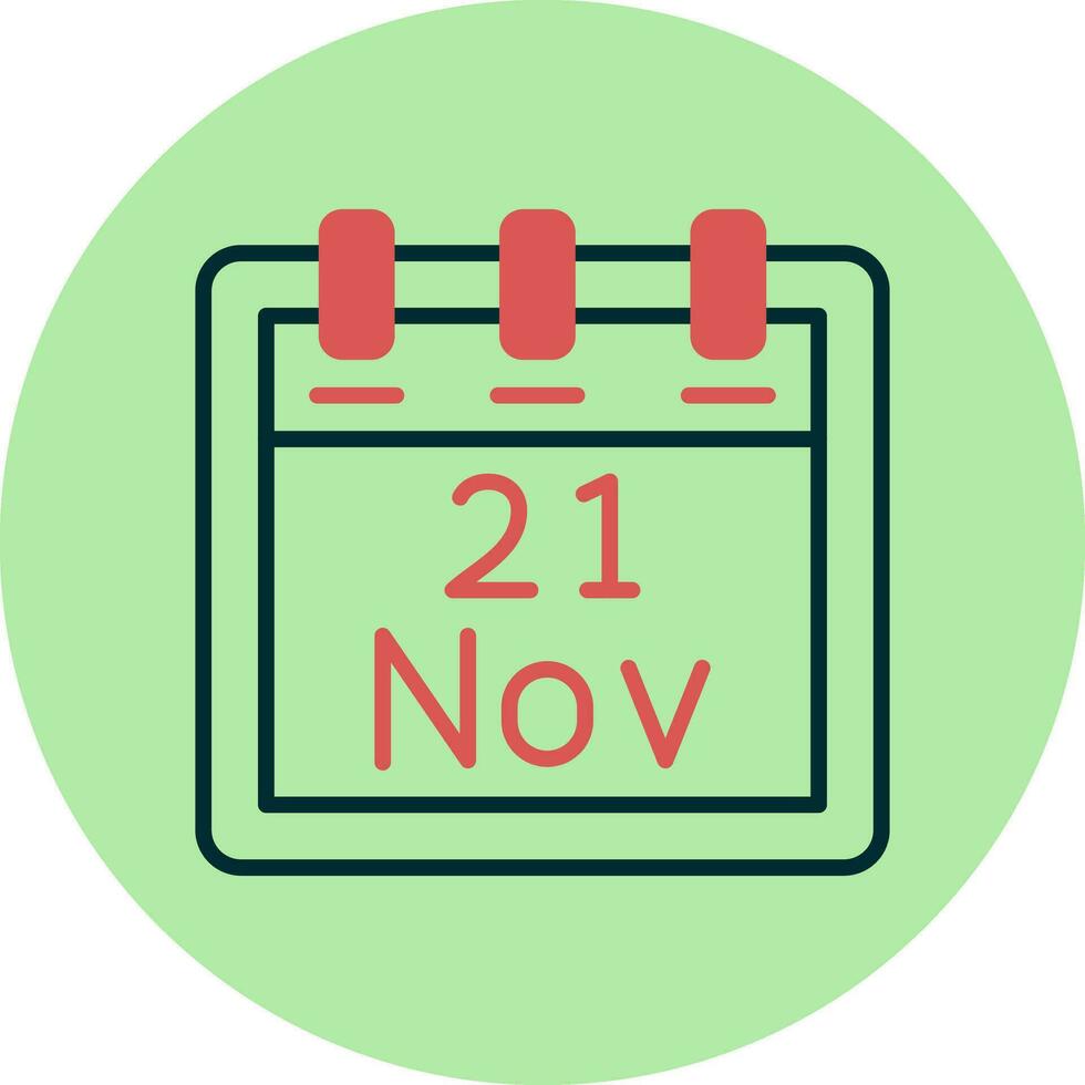November 21 Vector Icon