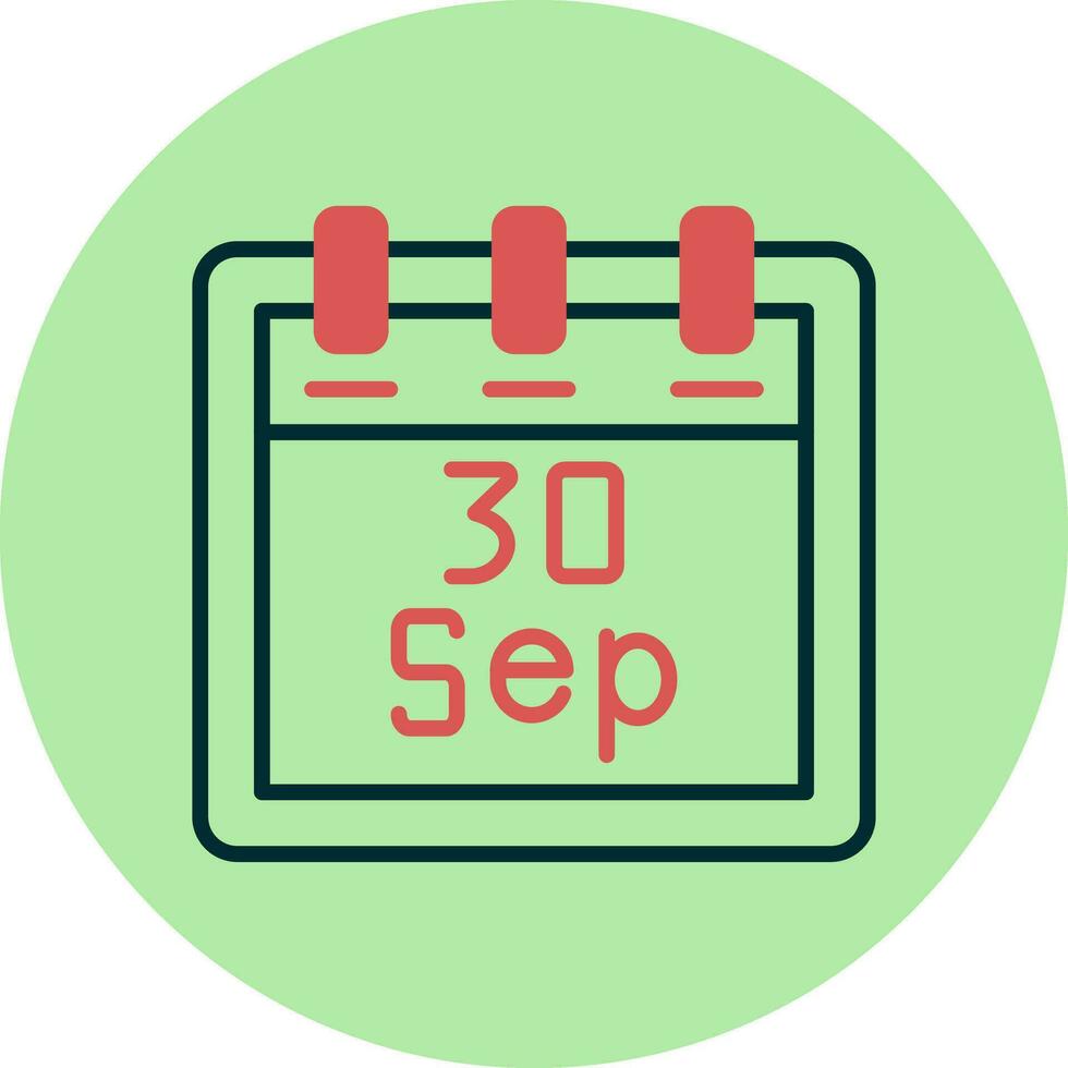 September 30 Vector Icon