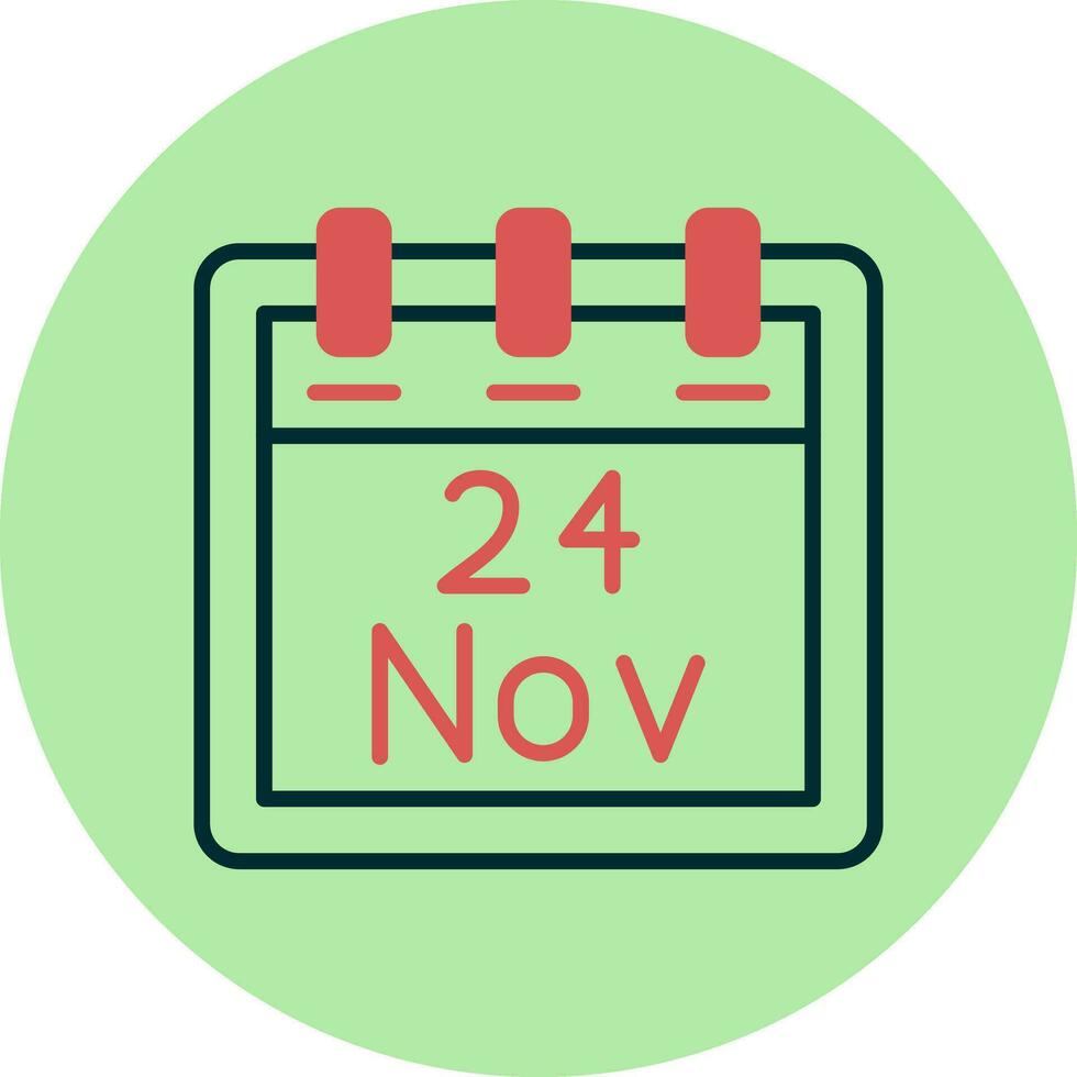 November 24 Vector Icon