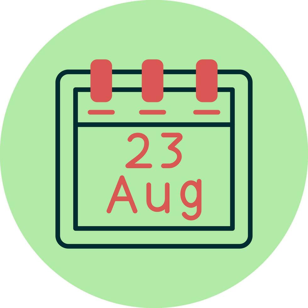 August 23 Vector Icon