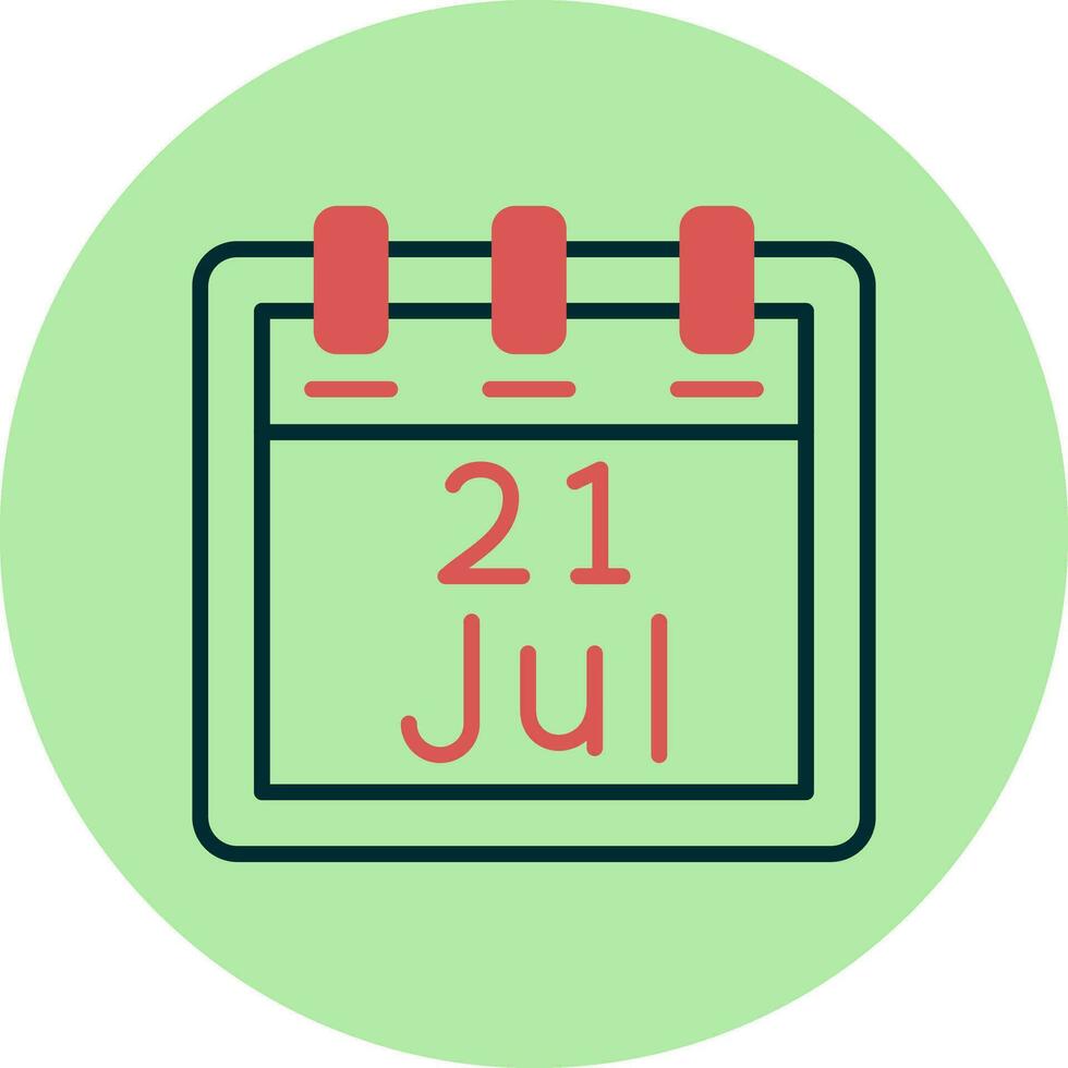 July 21 Vector Icon