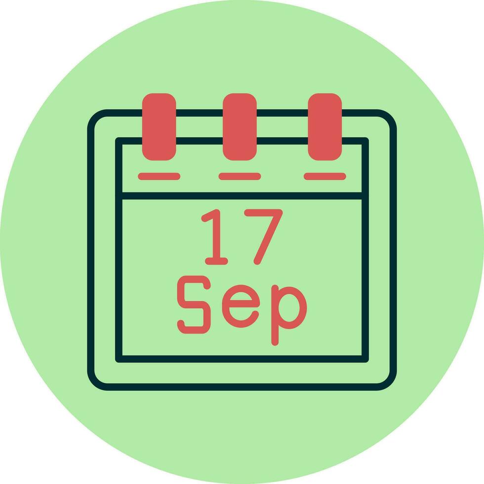 September 17 Vector Icon