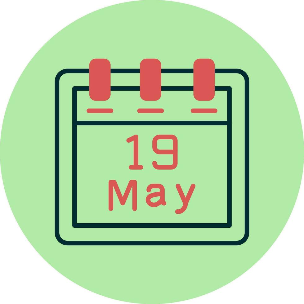 May 19 Vector Icon