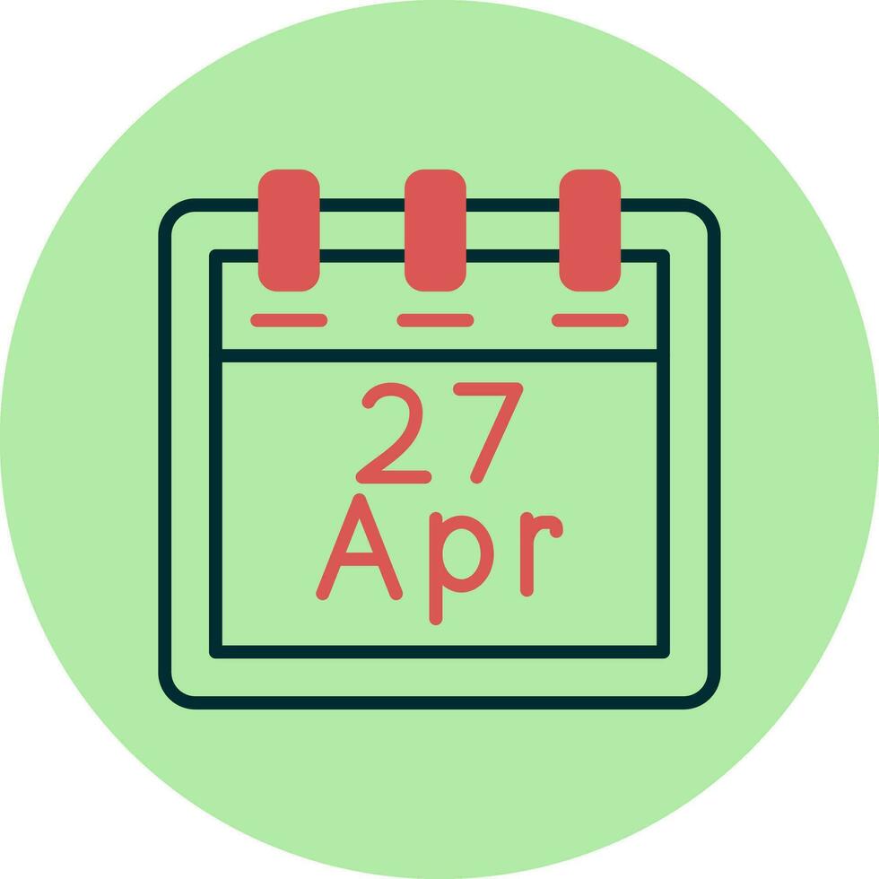 April 27 Vector Icon