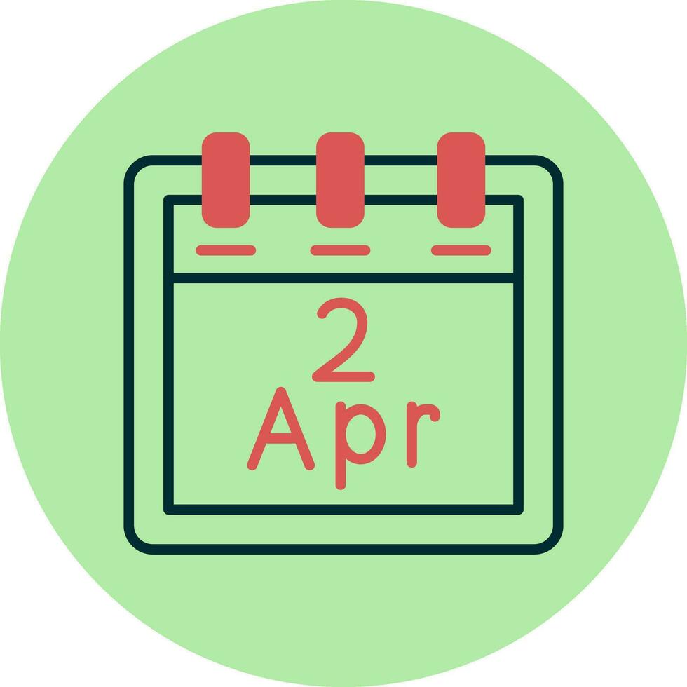 April 2 Vector Icon