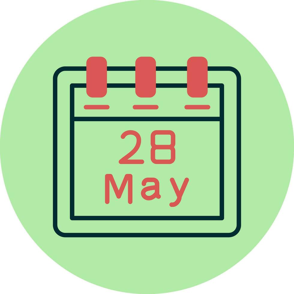 May 28 Vector Icon