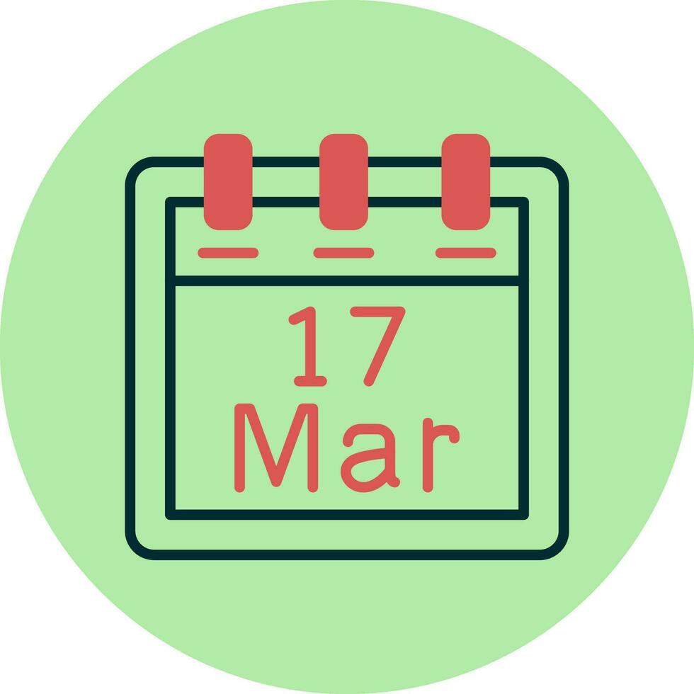 March 17 Vector Icon