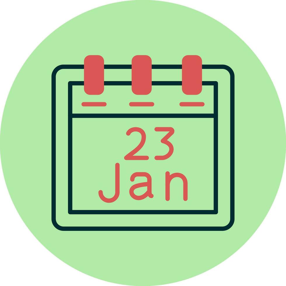 January 23 Vector Icon