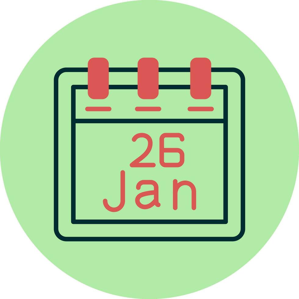 January 26 Vector Icon