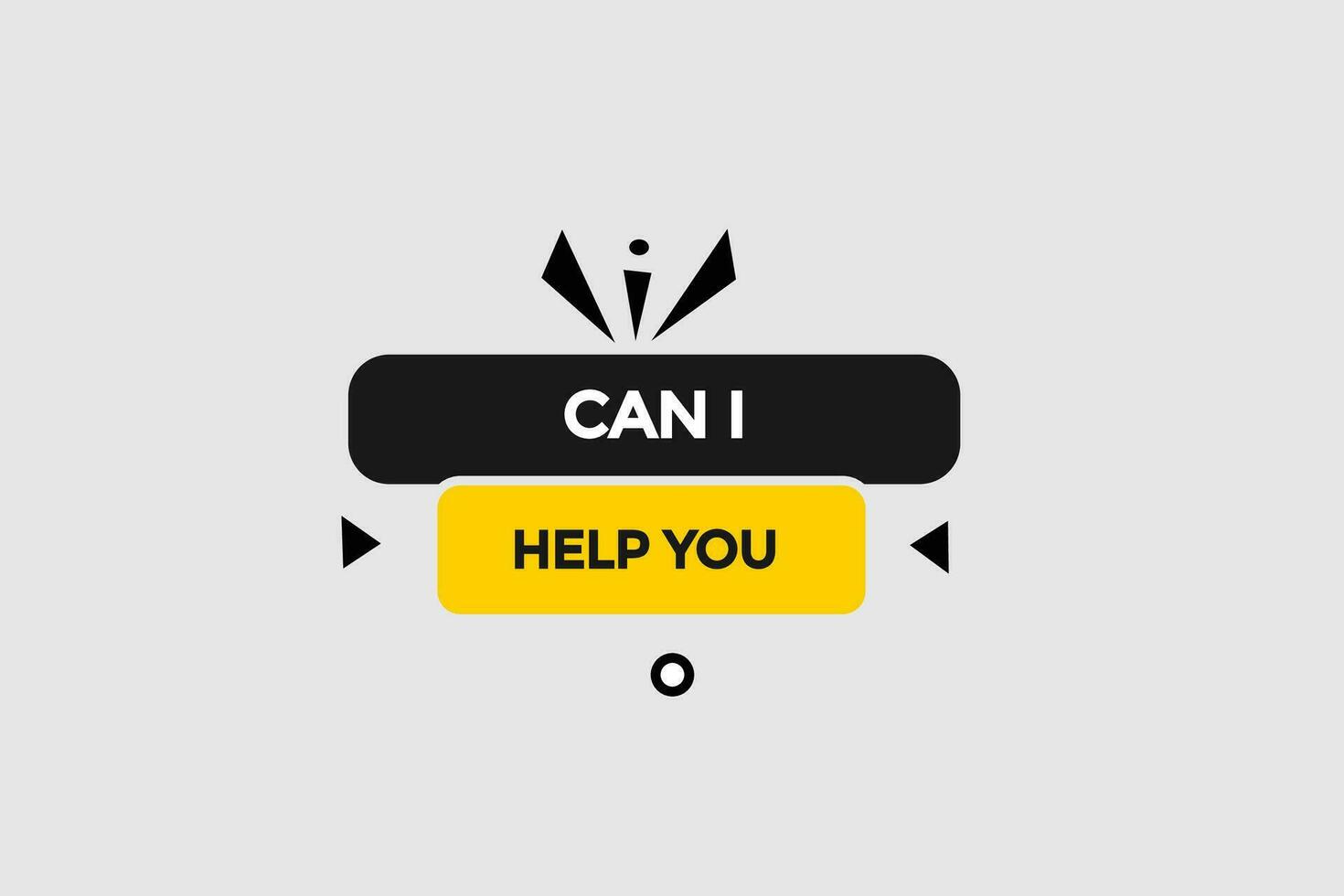 new can i help you  modern, website, click button, level, sign, speech, bubble  banner, vector