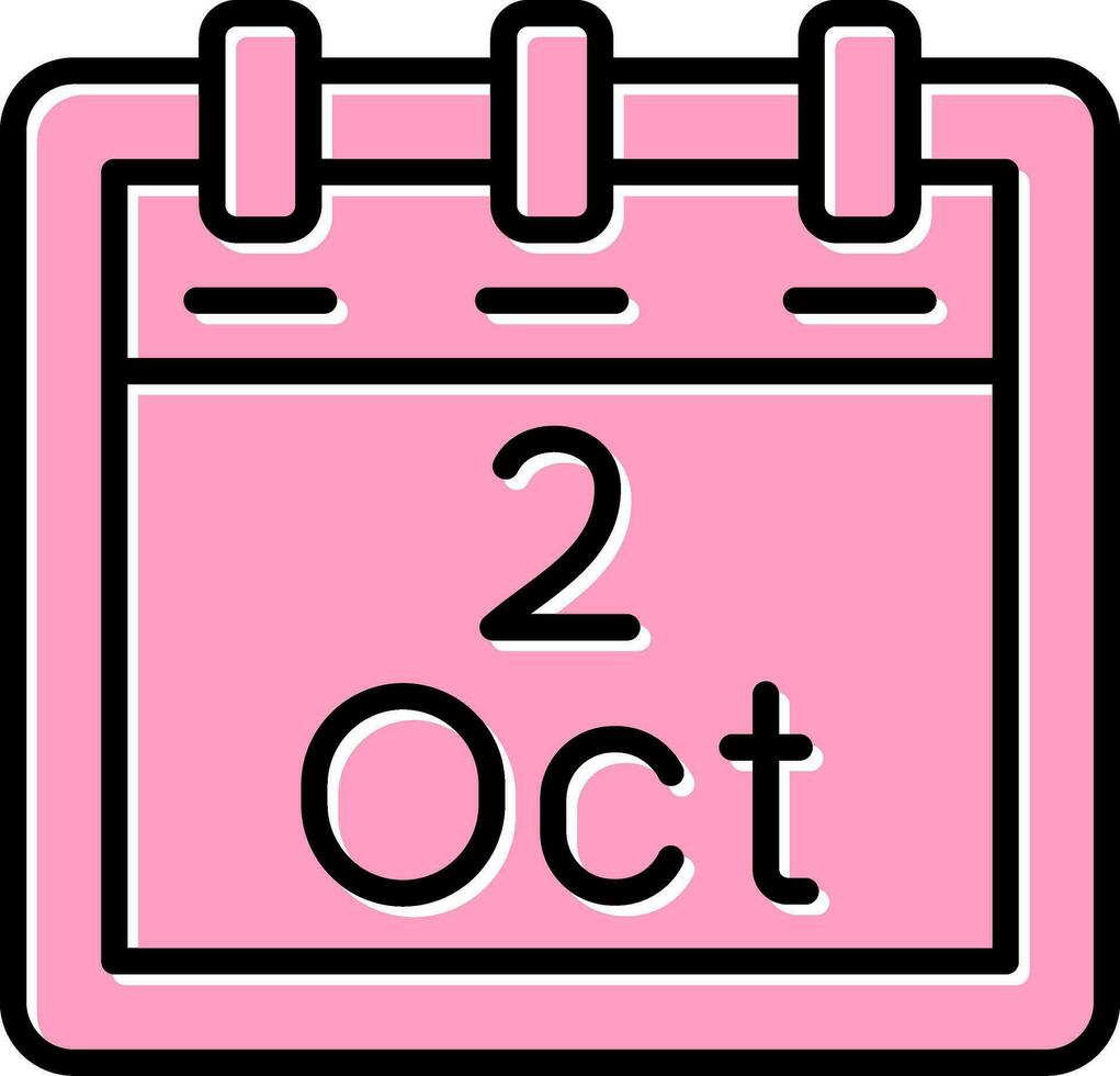 October 2 Vector Icon