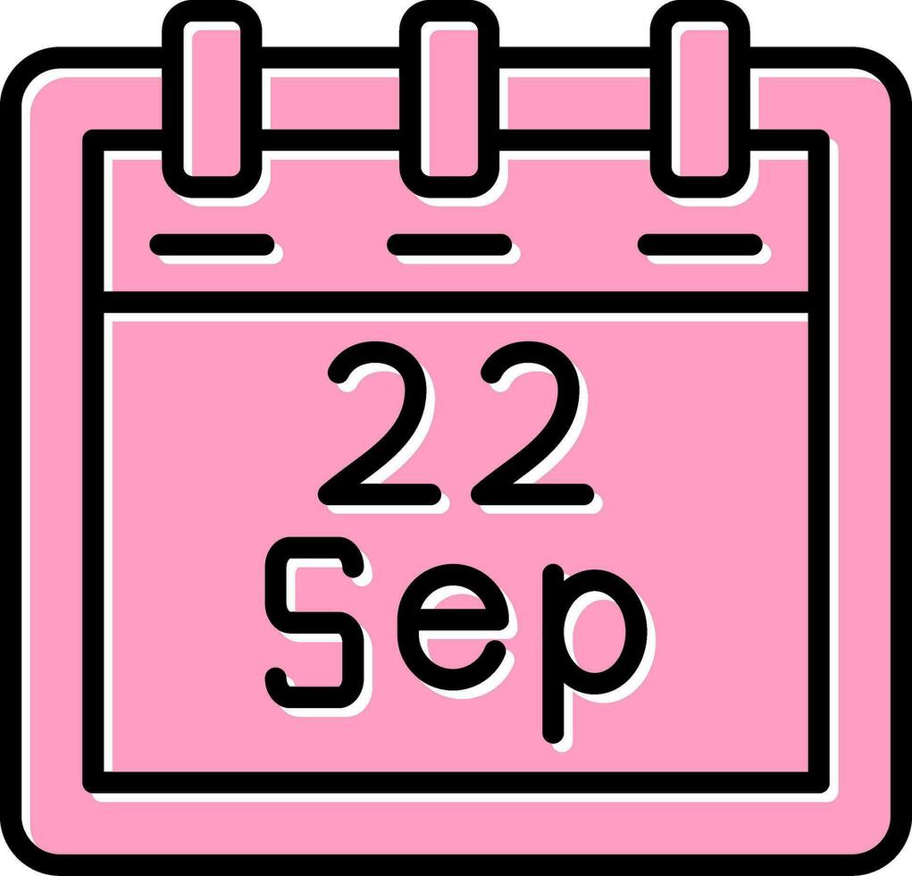 September 22 Vector Icon