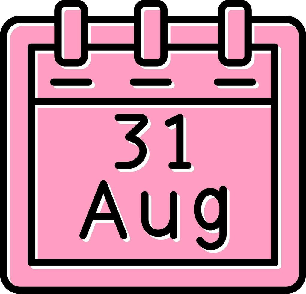 August 31 Vector Icon
