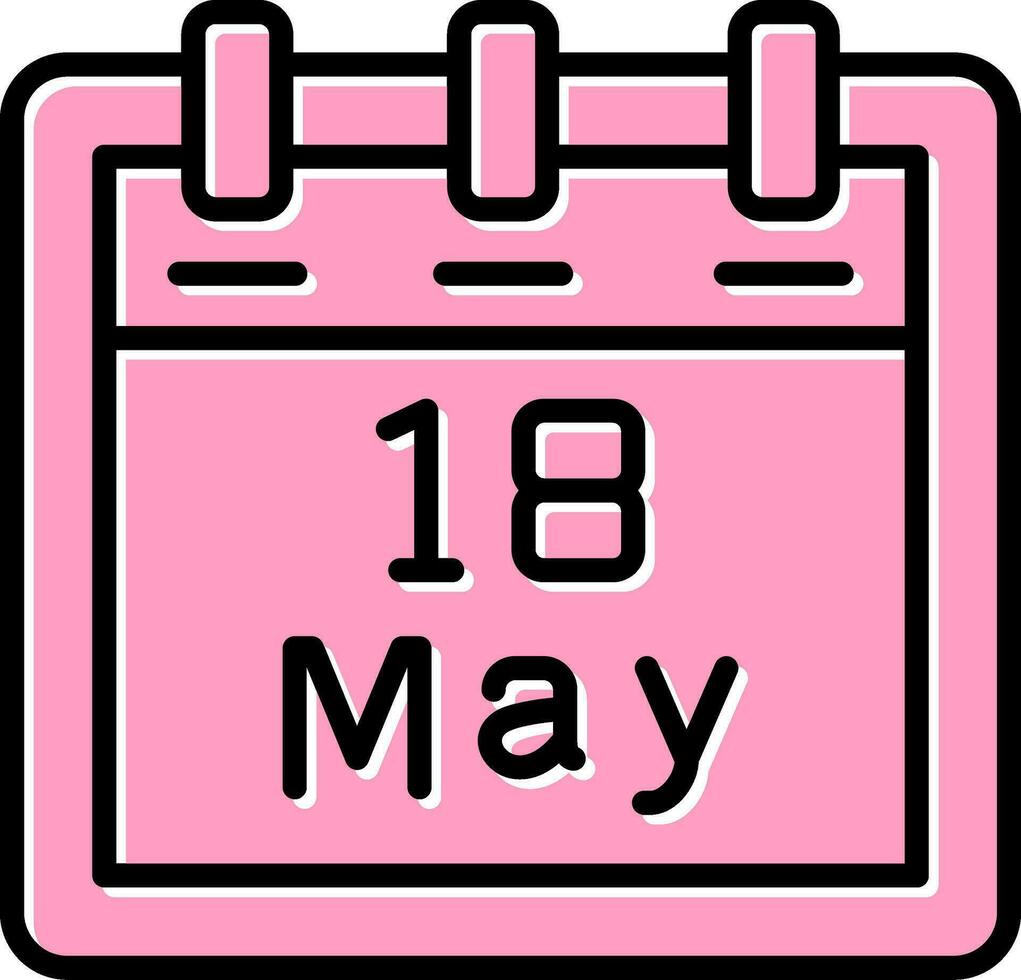 May 18 Vector Icon