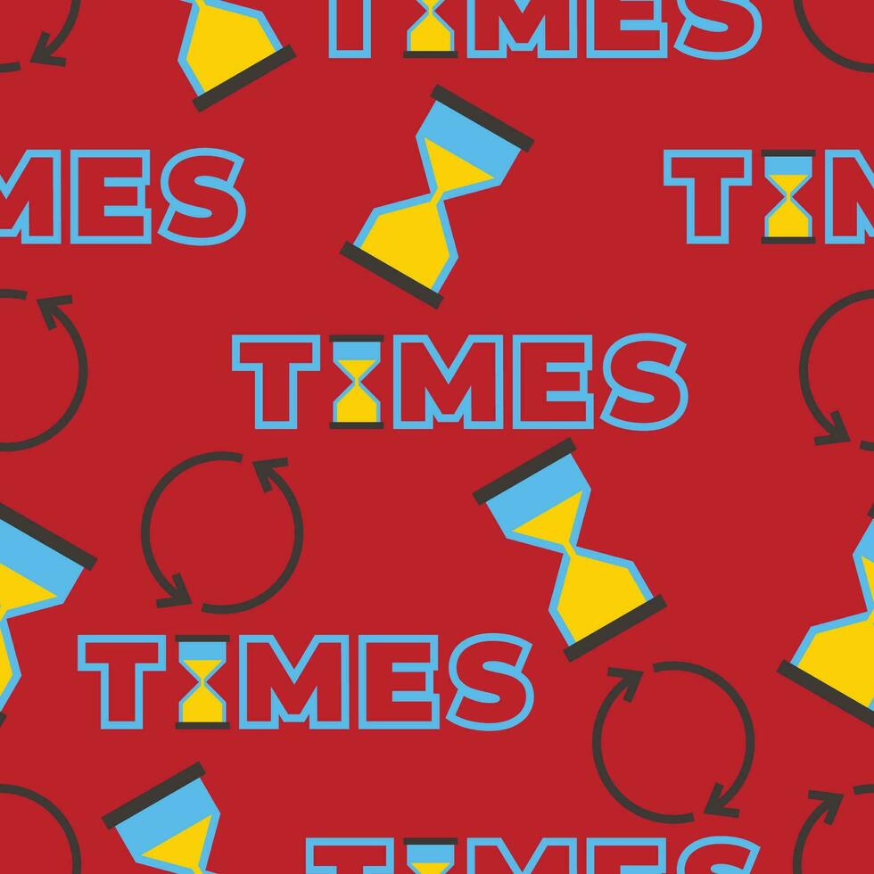 times sand watch seamless pattern vector