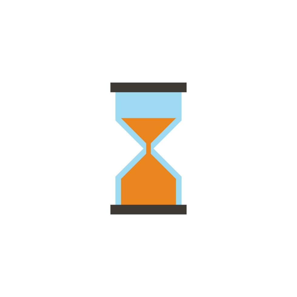 sand watch colorful simple geometric vector