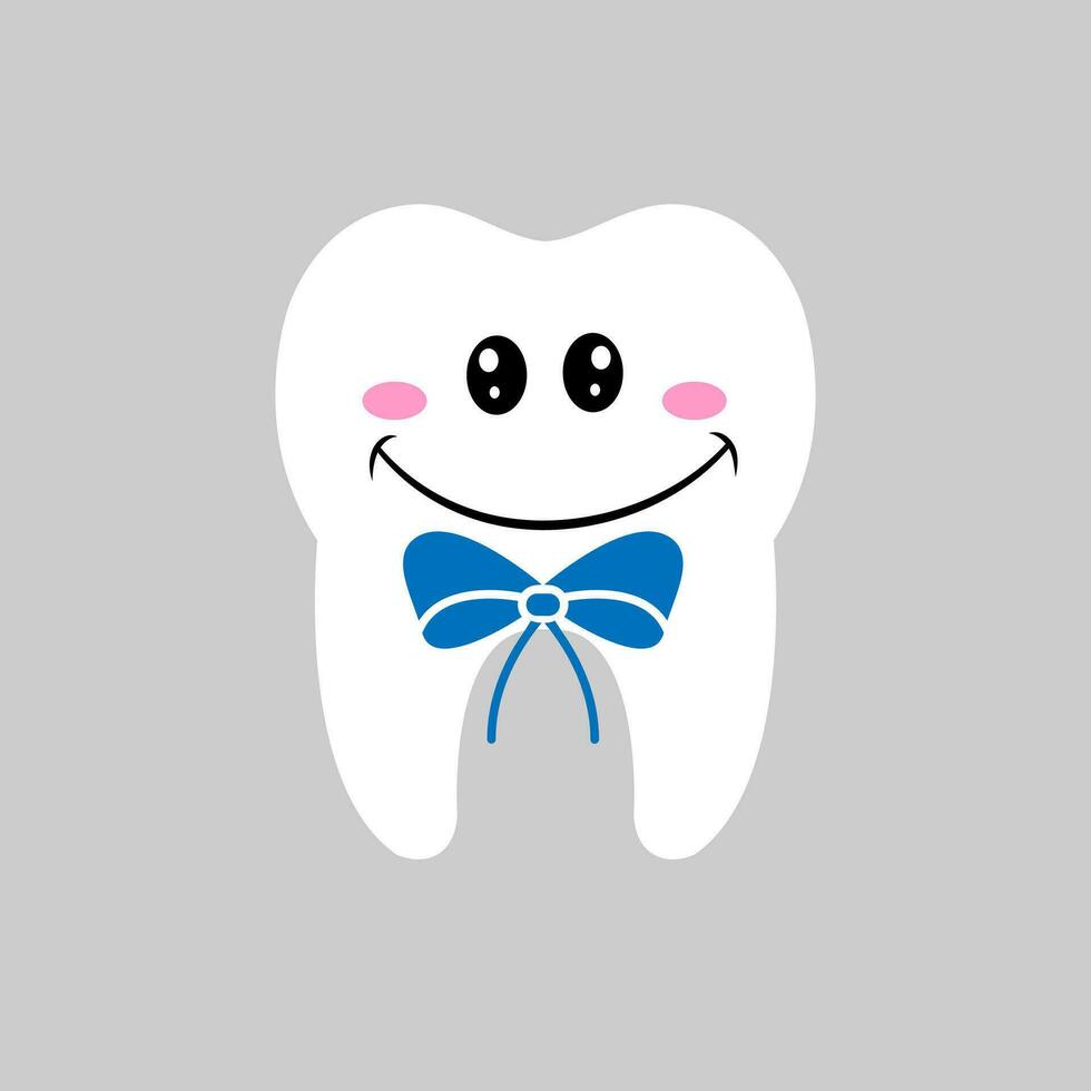 Tooth icon vector. Tooth Fairy illustration sign. Funny tooth symbol or logo. vector