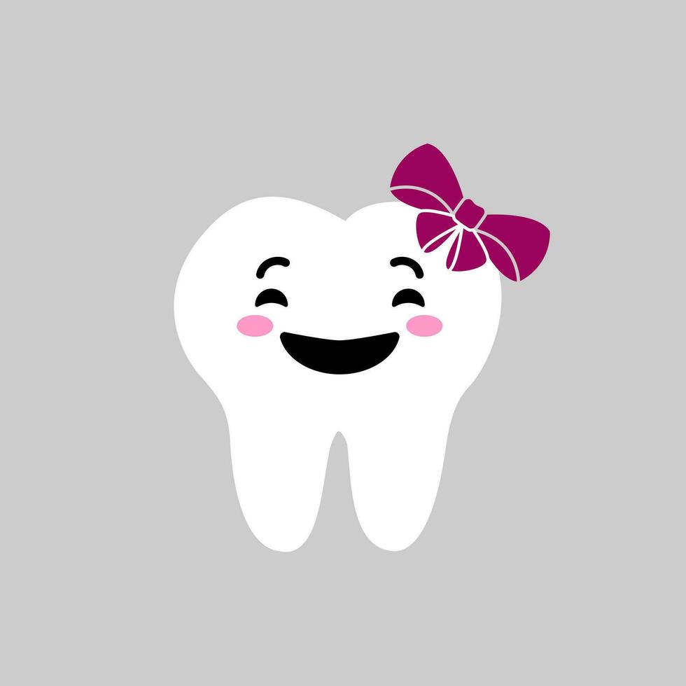 Tooth icon vector. Tooth Fairy illustration sign. Funny tooth symbol or logo. vector