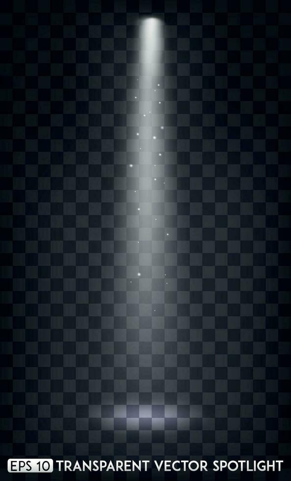 White Vector Spot Lights. Spotlights Effect For Party, Scene, Stage, Gallery or Holiday Design