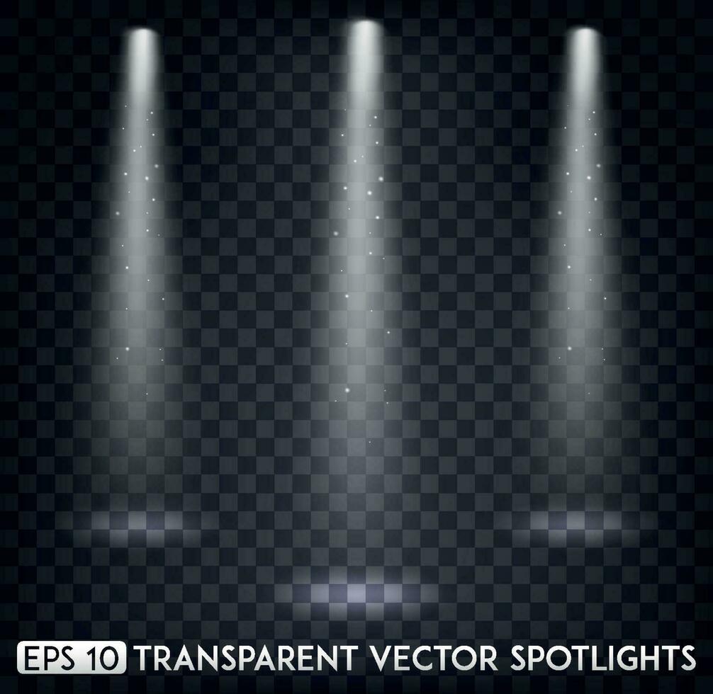 blanco vector Mancha luces. focos efecto para fiesta, escena, escenario, galería o fiesta diseño