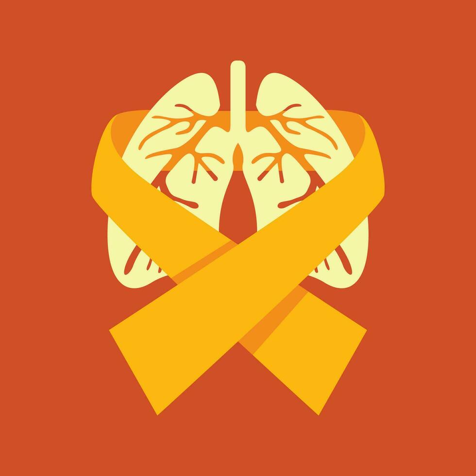 chronic obstructive pulmonary awareness month vector image illustration