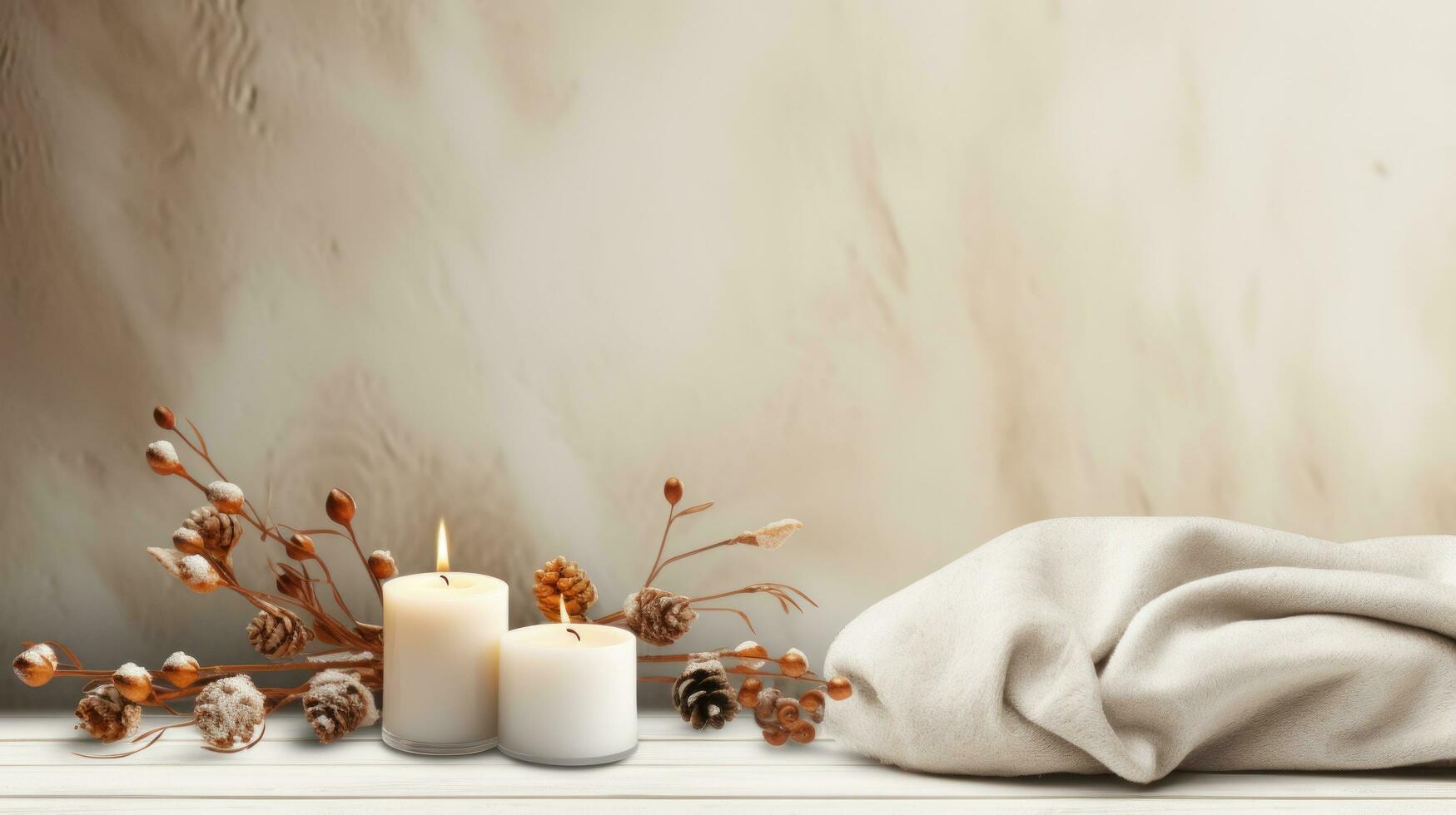 cozy christmas , minimalist wallpaper, large copyspace area 32193712