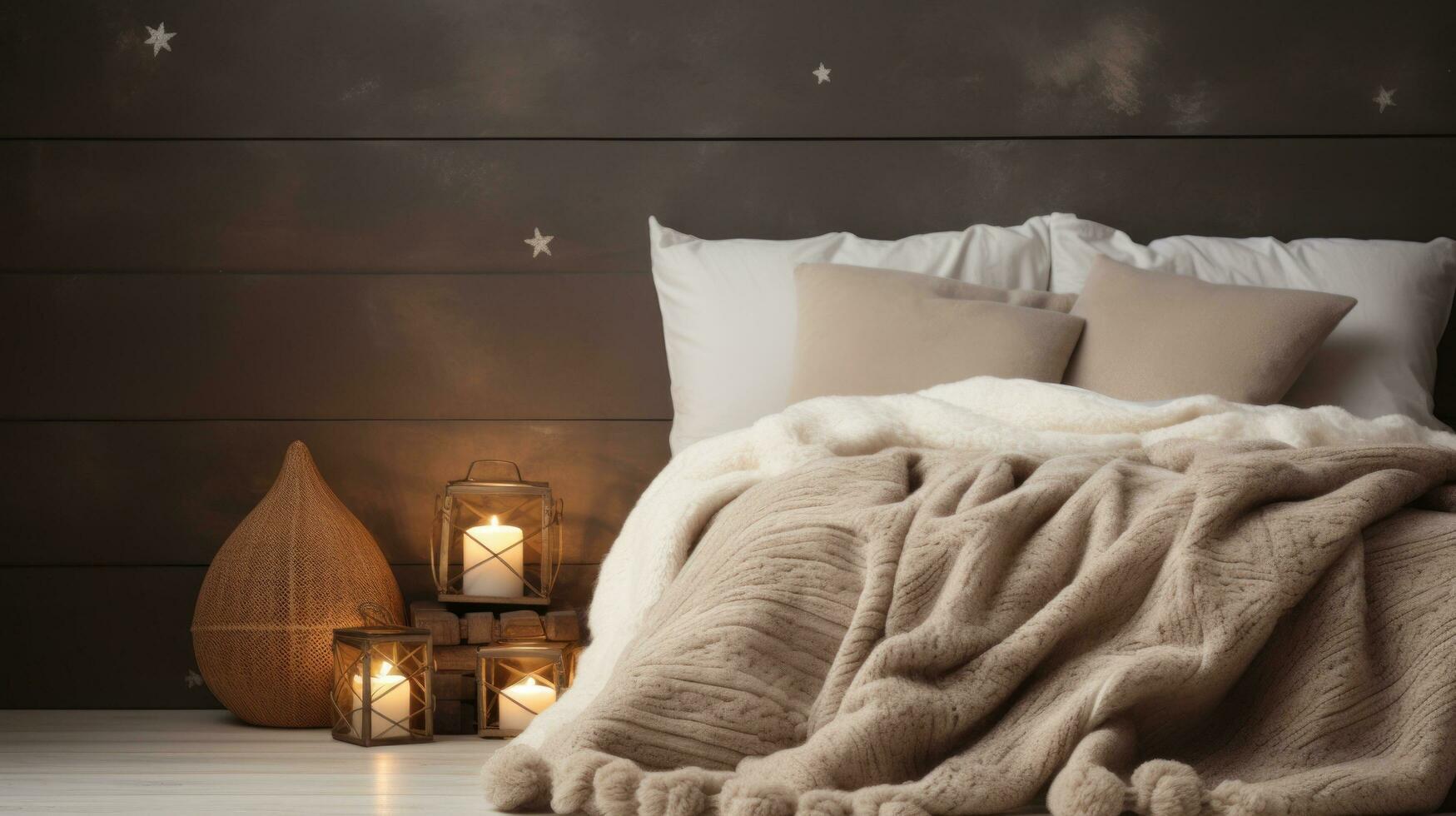 cozy christmas , minimalist wallpaper, large copyspace area 32193741
