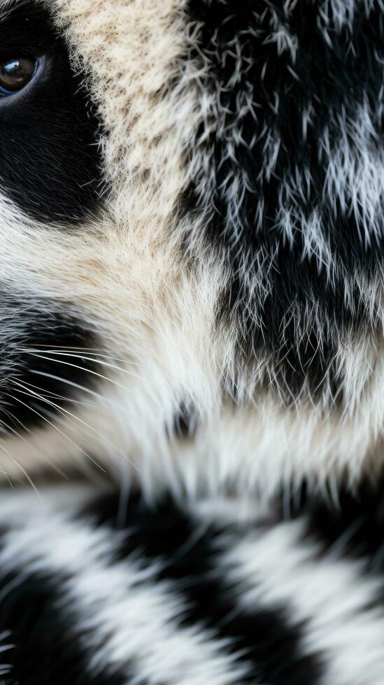 A close-up of a pandas paw with its unique photo