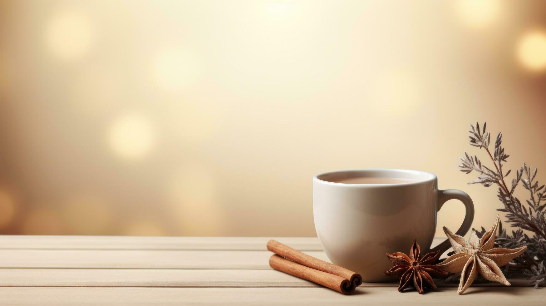 cozy christmas , minimalist wallpaper, large copyspace area 32194185