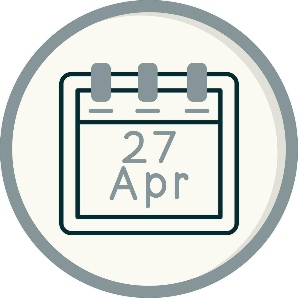 April 27 Vector Icon