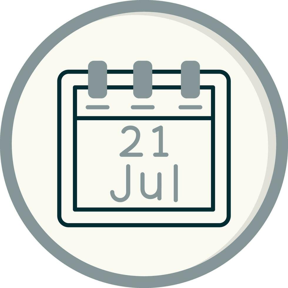 July 21 Vector Icon