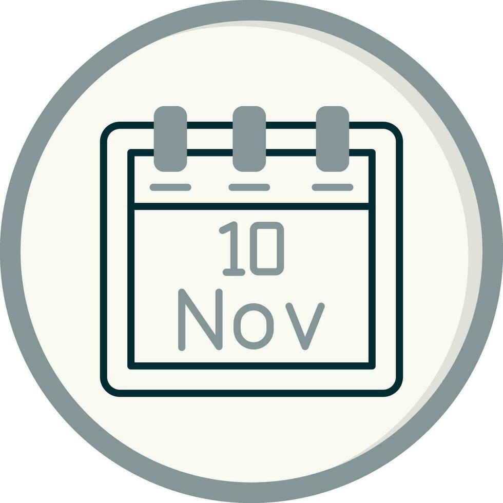 November 10 Vector Icon