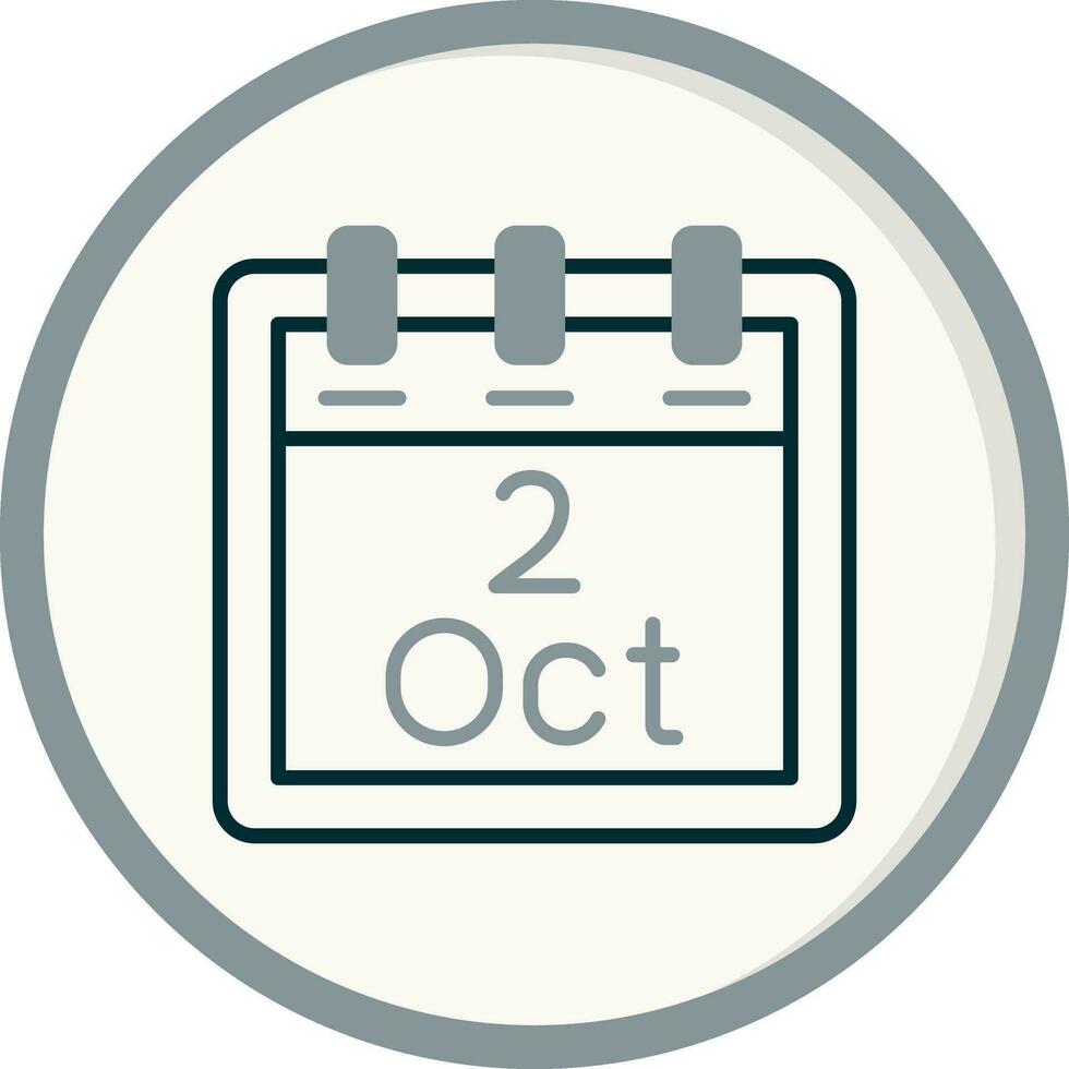 October 2 Vector Icon