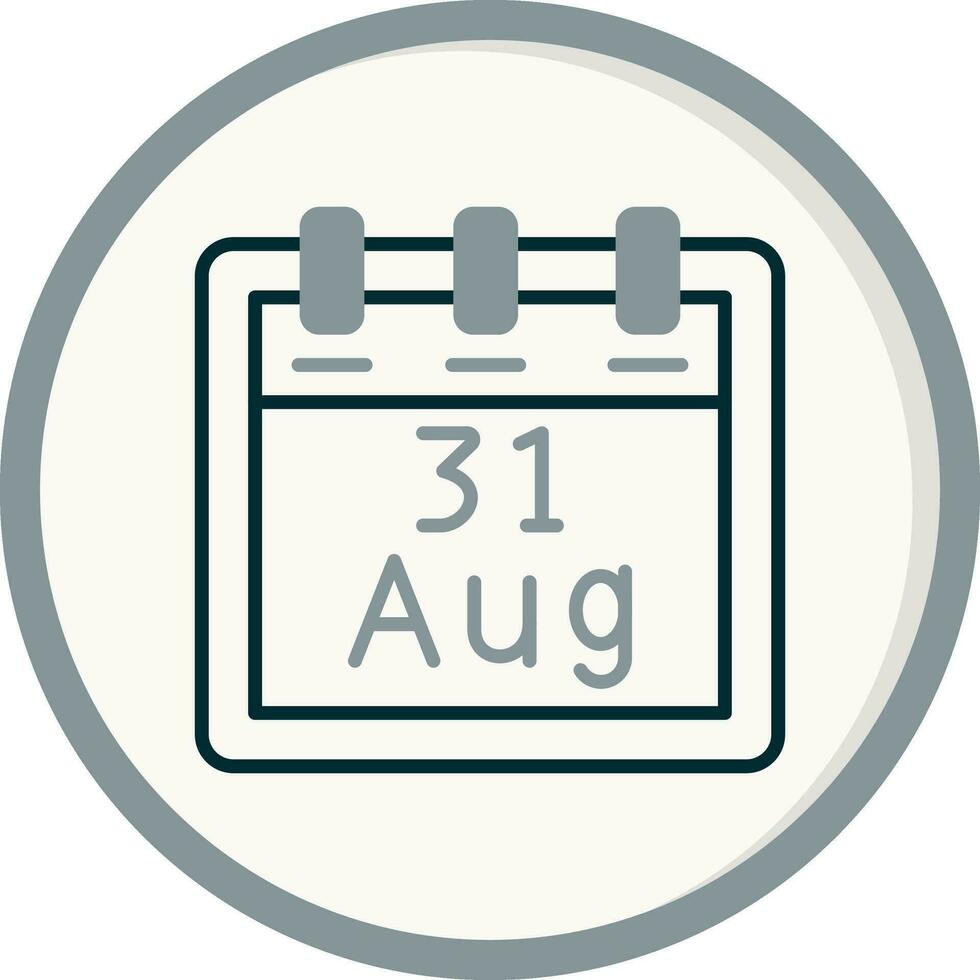 August 31 Vector Icon